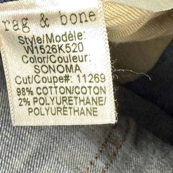 Rag & Bone Jeans Womens 26 Blue Skinny Capri in Sonoma Preppy Capsule Basic - Picture 2 of 14